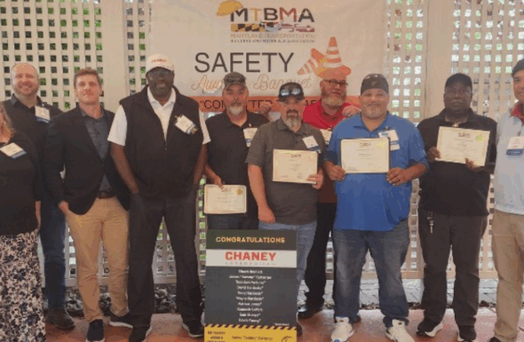 Chaney Enterprises Celebrates Safety Excellence at 2025 MTBMA Safety Awards Banquet